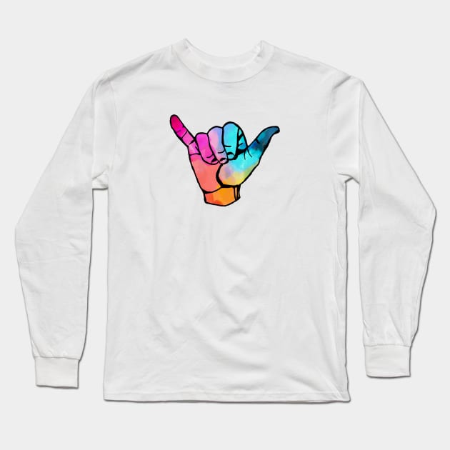 Colorful Hang Loose Long Sleeve T-Shirt by lolosenese